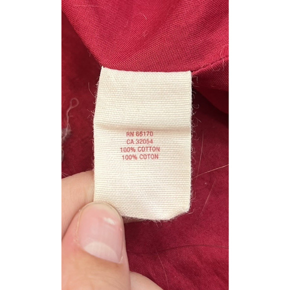 Anthropologie Maeve Dagmar Red & White Rose Floral Dress Sz 4 EUC Vintage Style - Picture 10 of 10